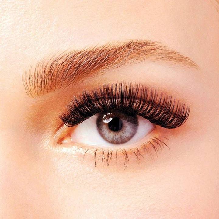 Volume lashes extensions at Atelier de Lashes in Kigali